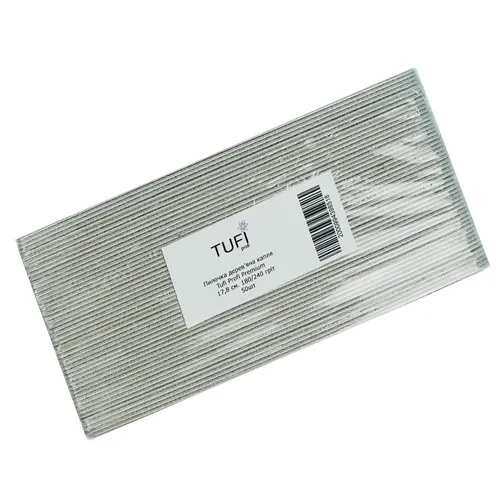 The nail file TUFI profi PREMIUM polyurethane-based 150/220, 17.8 cm 50 pcs (0102947)