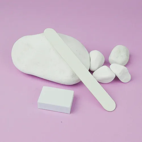 Disposable set TUFI profi PREMIUM nail file 120/150 and buff 120/120 white (0102944)