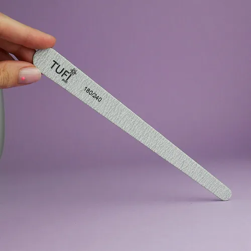 The nail file TUFI profi PREMIUM polyurethane-based 180/240, 17.8 cm 1 pc (0102950)
