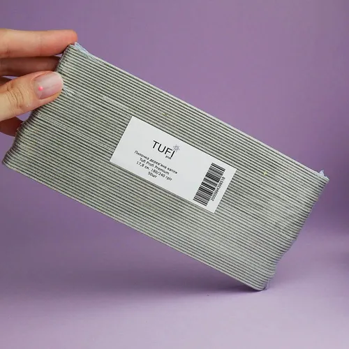 The nail file TUFI profi PREMIUM polyurethane-based 180/240, 17.8 cm 50 pcs (0102951)