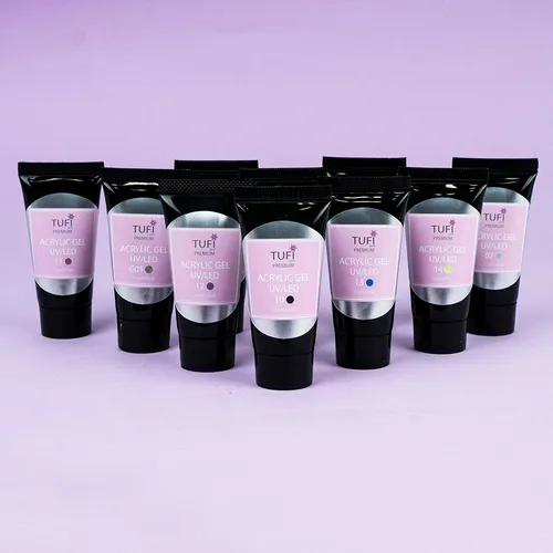 Acrylic gel TUFI profi PREMIUM 16 Rose hip 15 g (0121670)