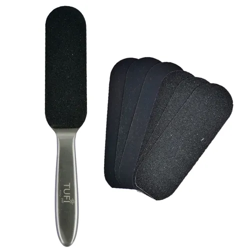 Podo TUFI profi  PREMIUM  metal base for pedicure with replaceable files 80/180 grit (0104602)