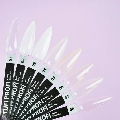 Universal liquid polygel TUFI profi PREMIUM Smart Gel 03 snow 5 ml (0243555)