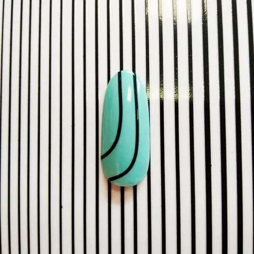 Гибкие ленты 3D для ногтей TUFI profi Черные (0121125)