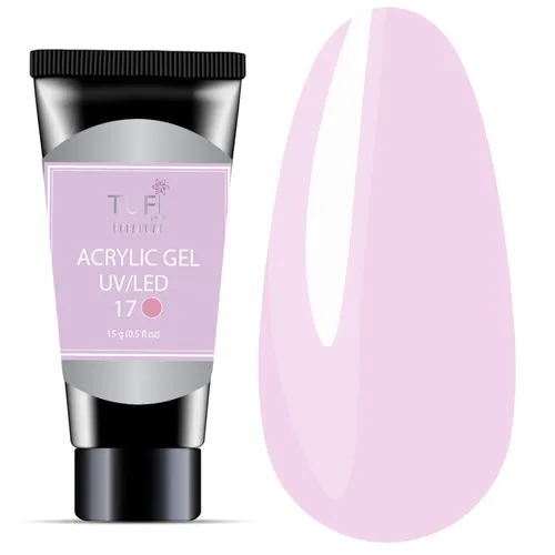 Acrylic gel TUFI profi PREMIUM 17 Pink mousse 15 g (0121671)