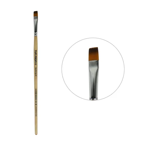 TUFI profi PREMIUM Build-Up flat gel brush №8 (120838)