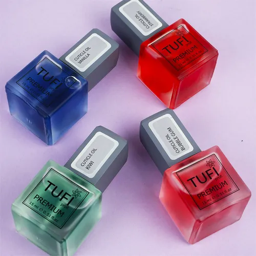 Cuticle oil TUFI profi PREMIUM with kiwi brush 15 ml