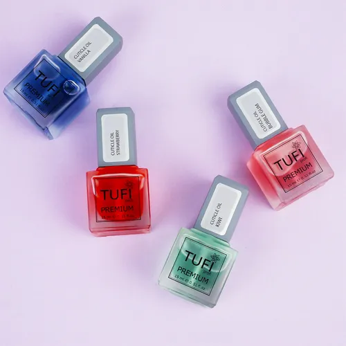 Cuticle oil TUFI profi PREMIUM with kiwi brush 15 ml