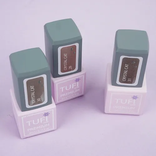 Gel polish TUFI profi PREMIUM Crystal Cat 30 cornelian 8 ml (0202611)