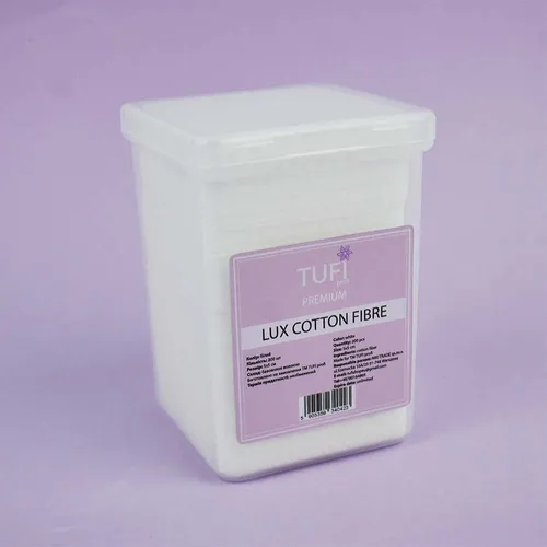 Lint-free wipes TUFI profi  PREMIUM  LUX Cotton Fibre Perforated 5x5 cm 200 pcs (0096484)