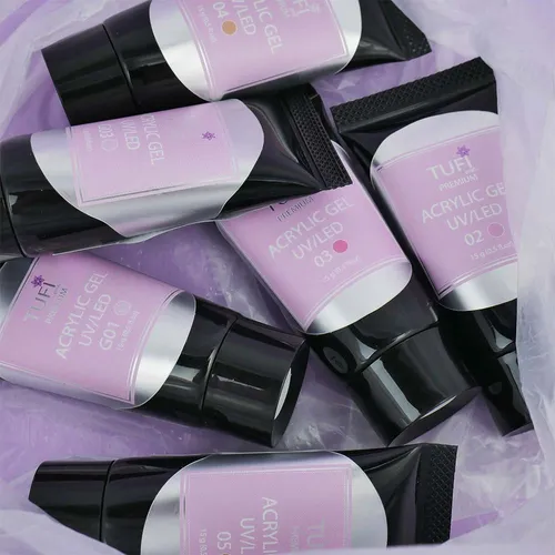 Acrylic gel TUFI profi  PREMIUM  04  Cappuccino foam15 g (0098911)