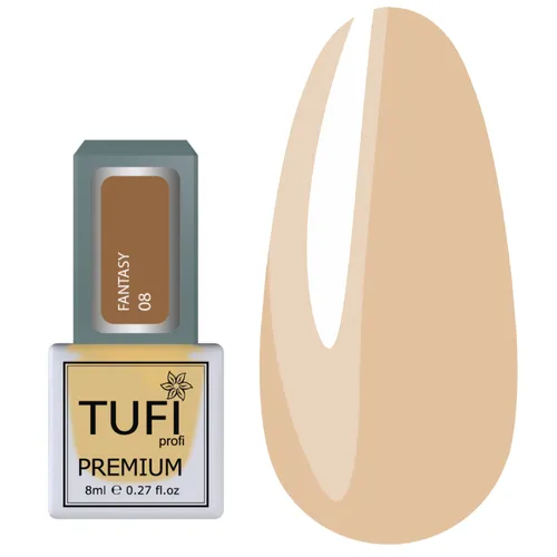 Decorative nail polish TUFI profi PREMIUM Fantasy 08 cream 8 ml