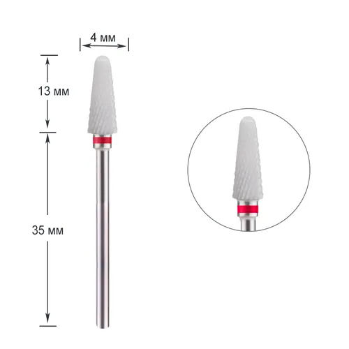 Фреза керамічна "Парасолька" TC117 червона