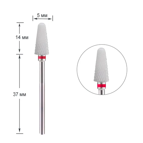 Фреза керамічна "Парасолька середня" TC131DT червона