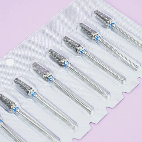 Фреза для маникюра TUFI profi Зонтик средний WG086 твердосплавная синяя