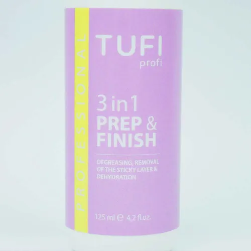 Жидкость для обезжиривания, снятия липкого слоя и дегидрации TUFI profi PREMIUM 3 in1 Prep and Finish 125 мл (0133013)