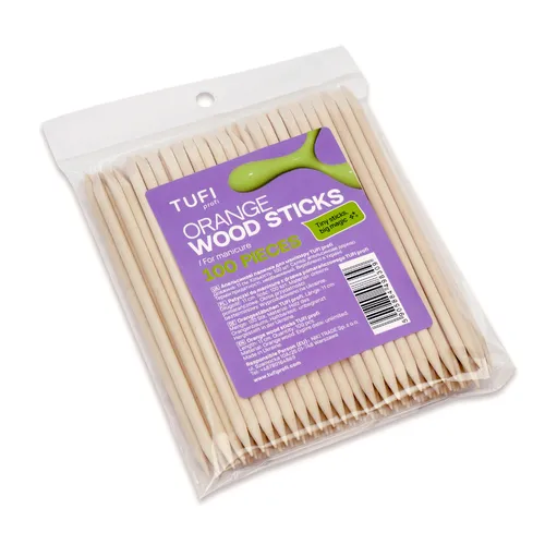 Апельсиновые палочки для маникюра TUFI profi 11 см 100 шт (0328660)